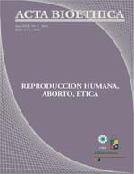 							Ver Vol. 22 Núm. 2 (2016): Reproducción humana, aborto, ética
						